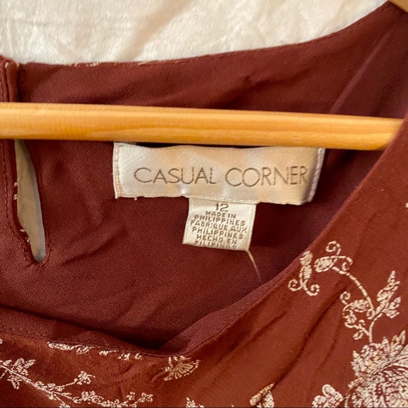 CASUAL CORNER Womens Size 12 Floral midi Dress NWT - Picture 8 of 14